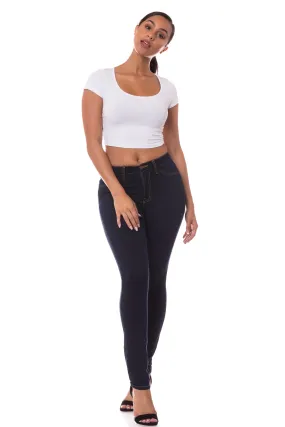 4800 Women's Mid Waisted Skinny Jeans