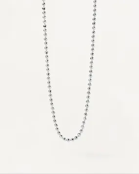 Ball Chain Silver Necklace