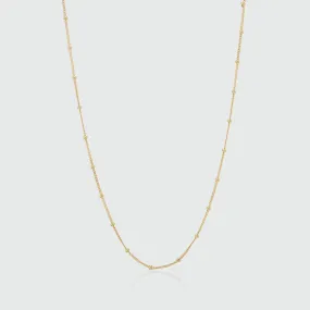 Barbican 9ct Yellow Gold Beaded Chain