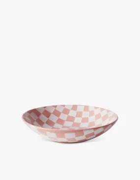 Checkered Bowl Set - Pink