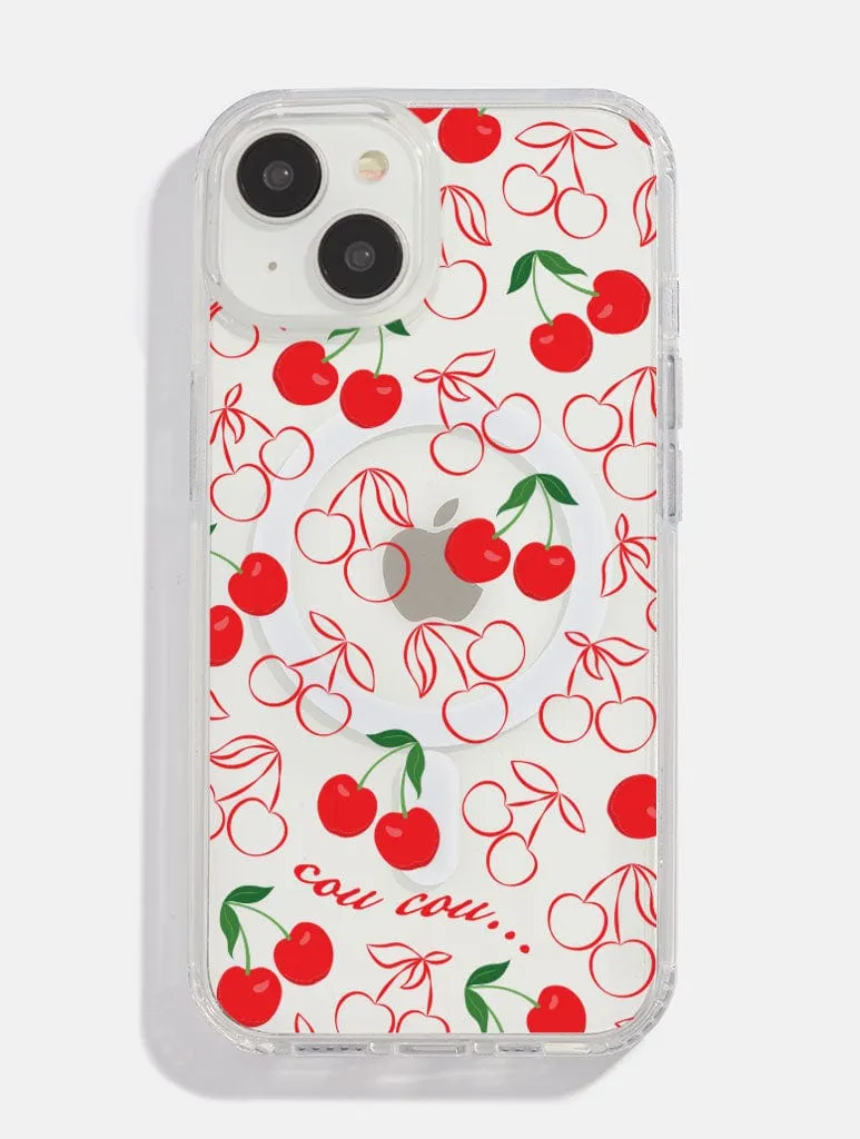 Cherry Print MagSafe iPhone Case