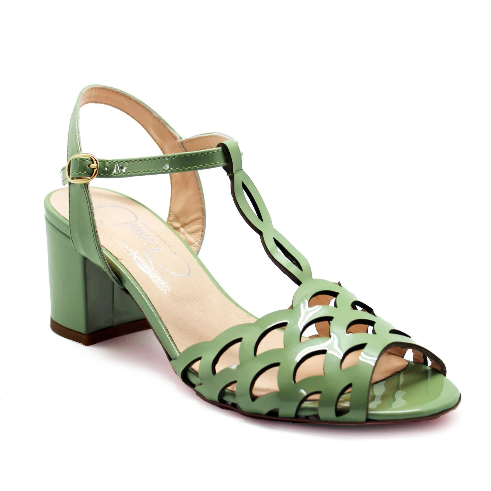 Coquille - Green Patent - LAST PAIRS 38, 40 AND 41