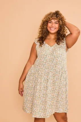 CozyCo Floral Sleeveless Dress - LAST ONE FINAL SALE