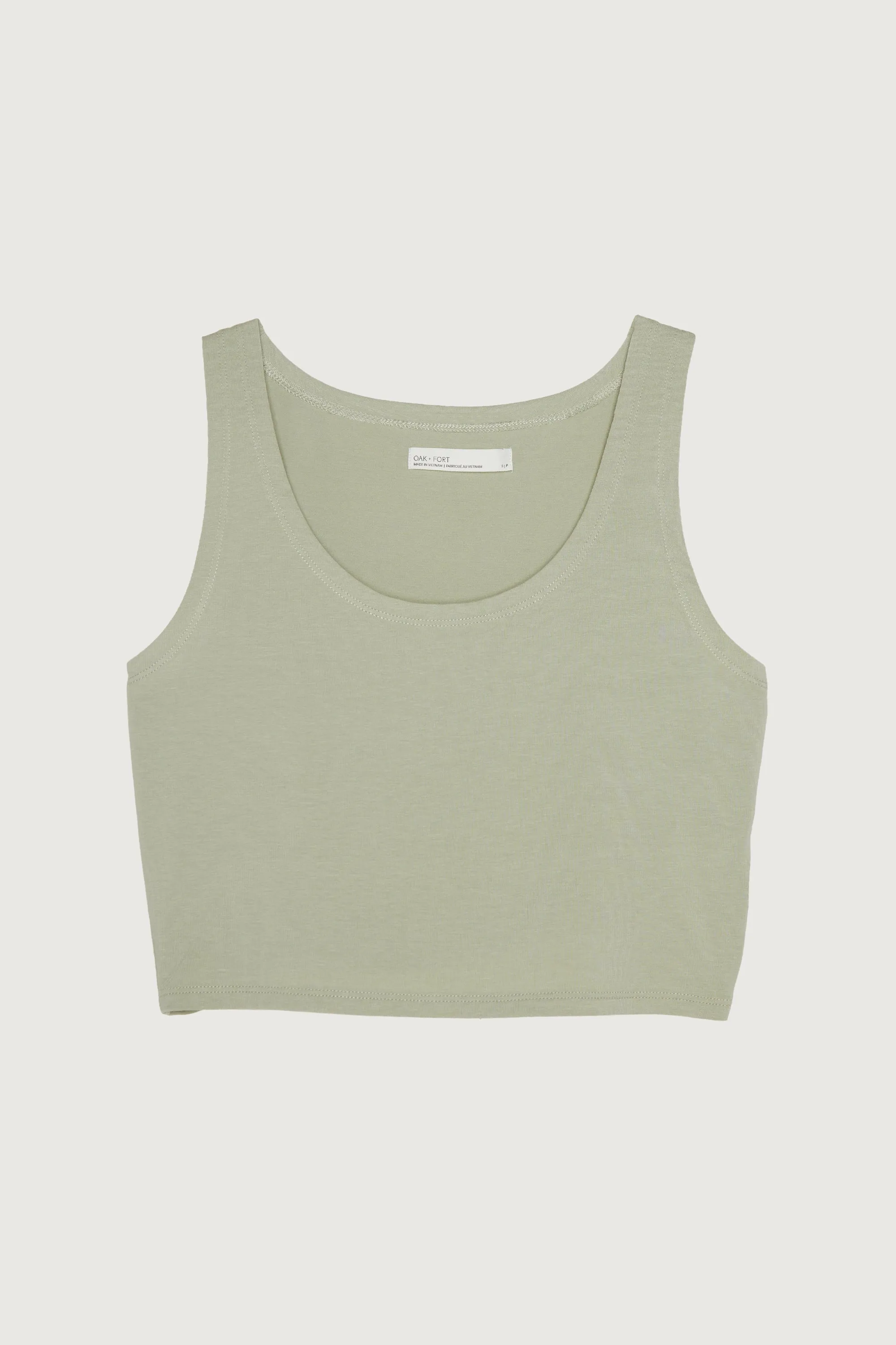 CROPPED SCOOP NECK TANK