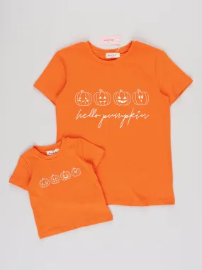 Hello Pumpkin Family Jack-O-Lantern Shirt