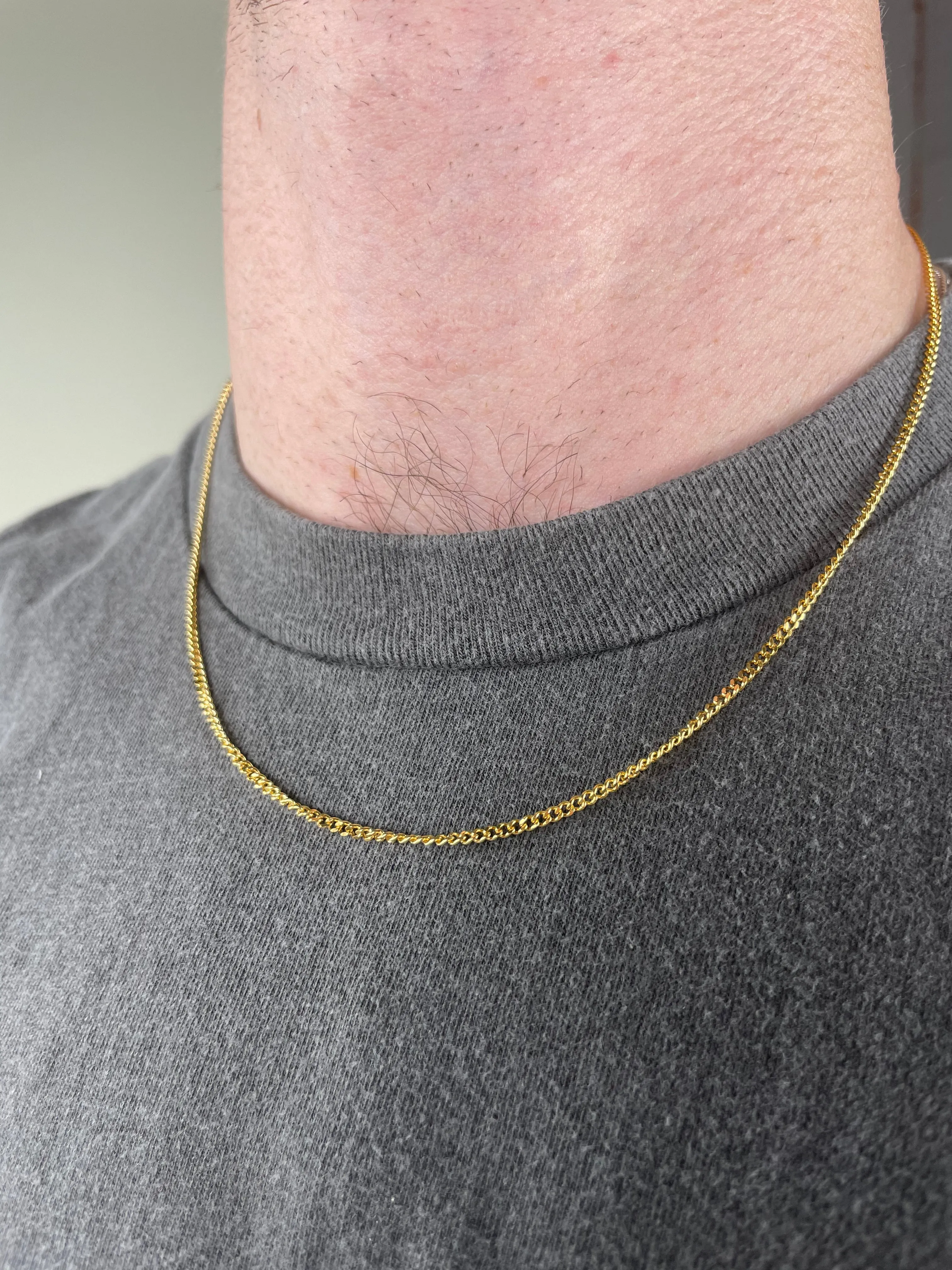 Minimal Curb Chain 2mm - Gold / Silver