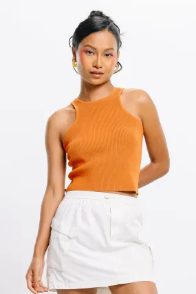 Orange Crop Tank Top