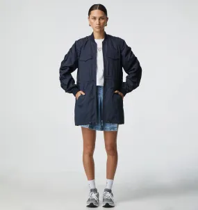 Ruched Bomber - Navy