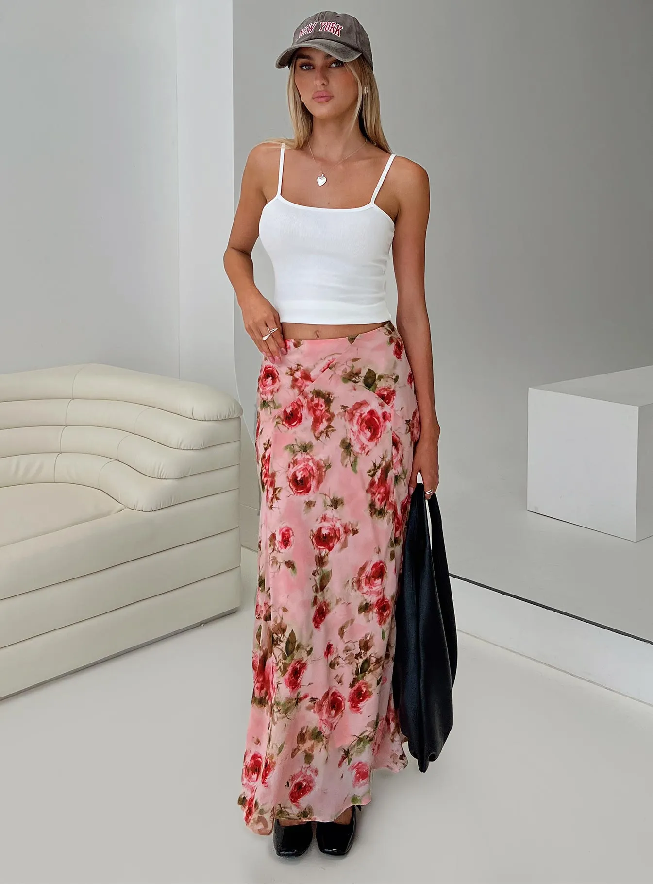 Vespera Maxi Skirt Pink