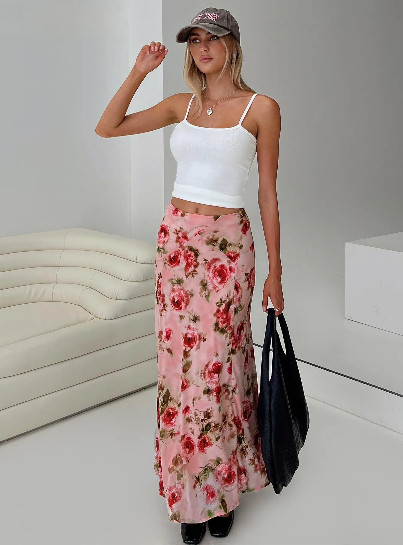 Vespera Maxi Skirt Pink